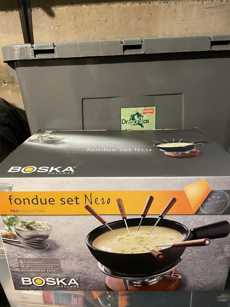 Boska Fondue Set Nero - Zo goed als nieuw, Ophalen of Verzenden, Zo goed als nieuw, Brander, Fondueset