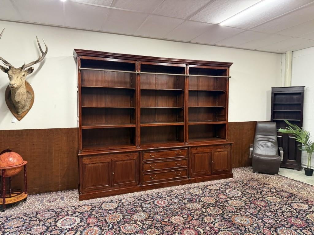 Klassiek Engels Boekenkast Bibliotheekkast, Ophalen