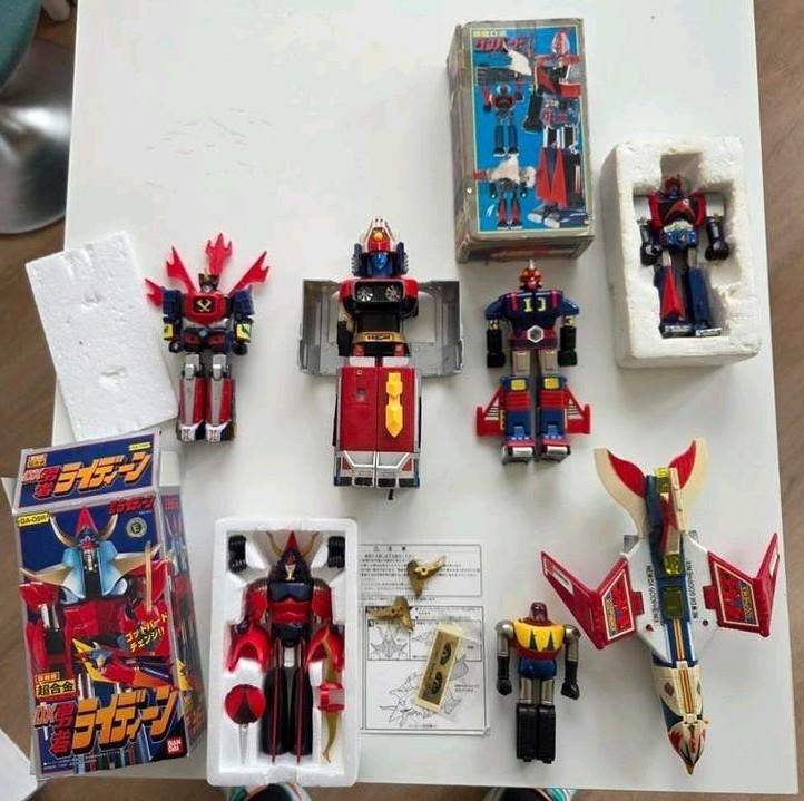 Popy vintage robots chogokin diecast jaren 70/80- zeldzaam, Ophalen of Verzenden, Gebruikt