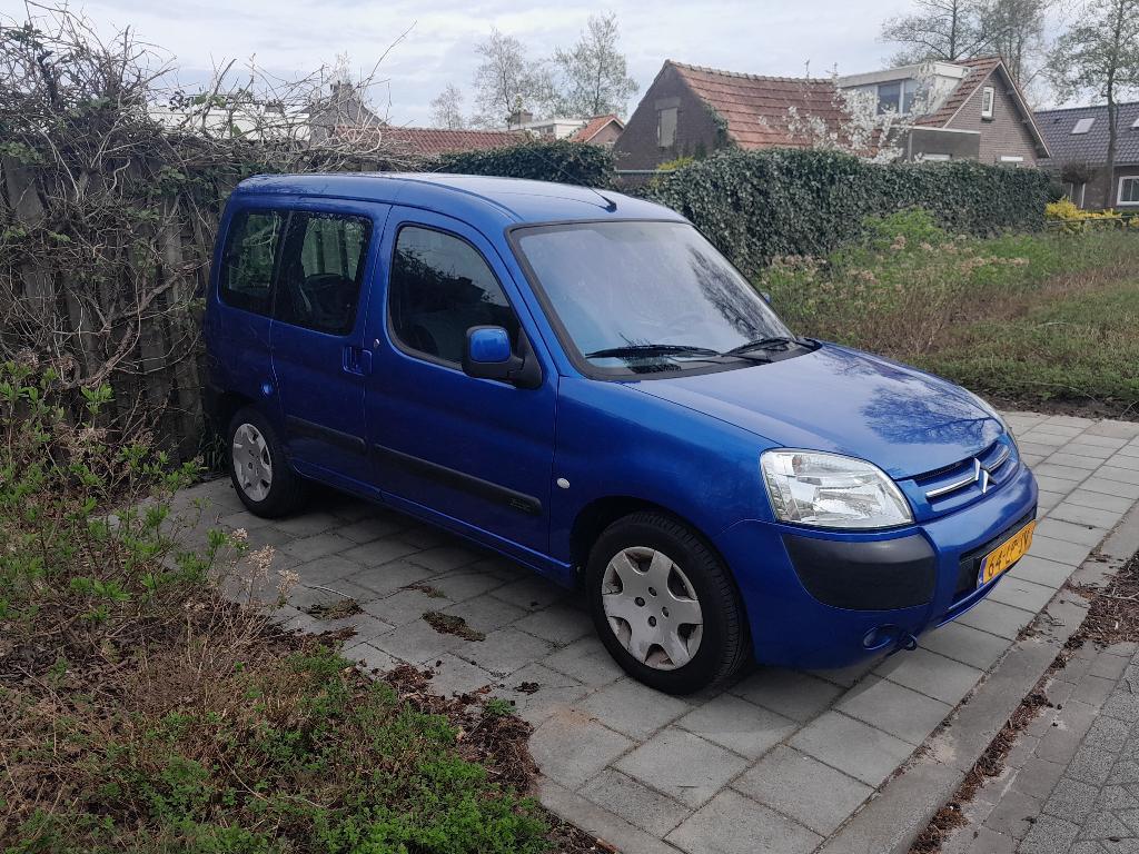 Citroën Berlingo 1.6 I 16V 2003 Blauw, Stof, 4 cilinders, Origineel Nederlands, Berlingo