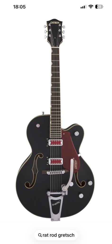 Gretsch  G 5410T .  Rat Rod Electric Guitar, Semi-solid body, Met versterker, Zo goed als nieuw, Ophalen