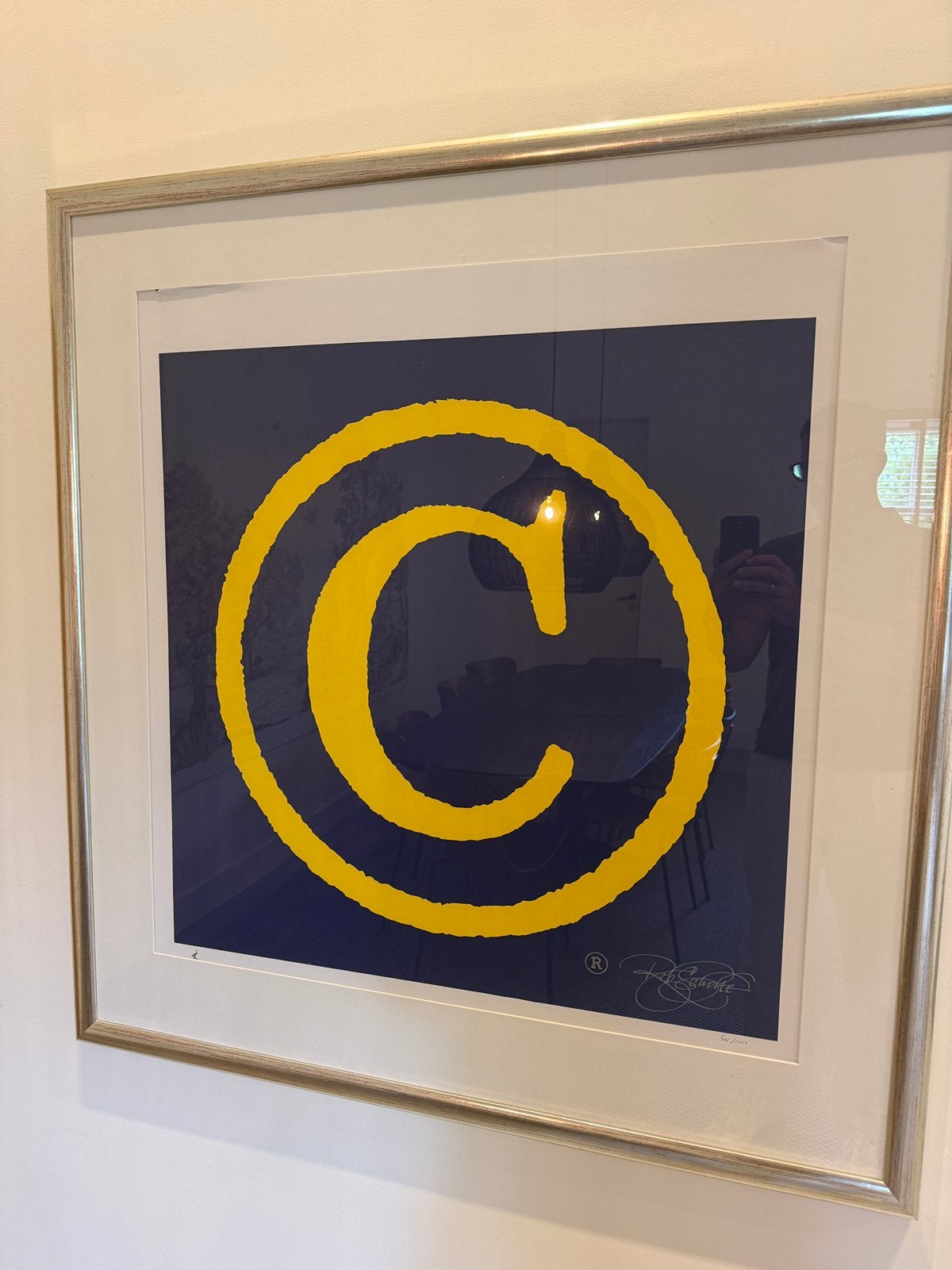 Rob Scholte – Copyright – zeefdruk 621/1000 – ingelijst, Ophalen, Zeefdruk, Genummerd, Overige onderwerpen