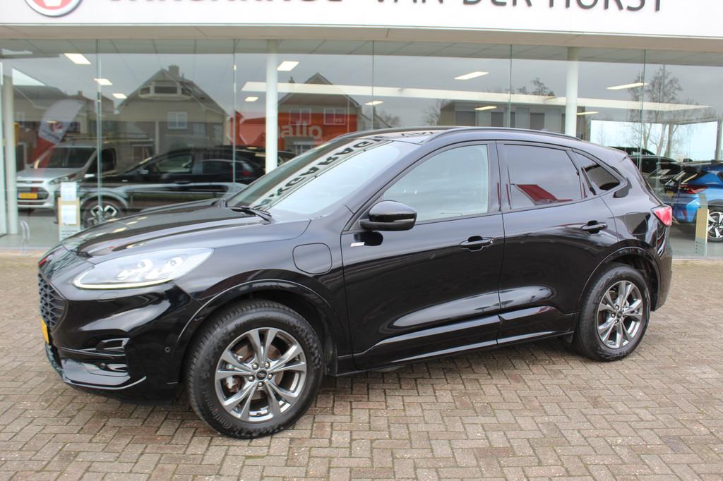 Ford Kuga 2.5-225pk Plug-in Hybrid ST-Line X. Hybride rijden, 12 maanden, 14 kWh, Gebruikt, Zwart