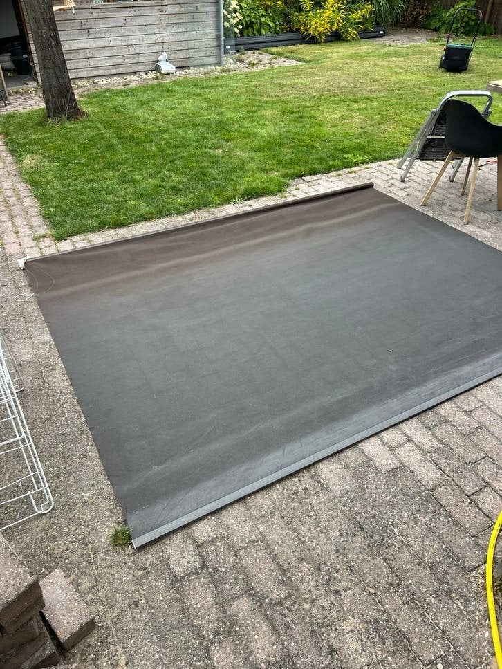Screen rolgordijn 290x220 cm, Ophalen, Gebruikt, 150 tot 300 cm, 250 cm tot 450 cm