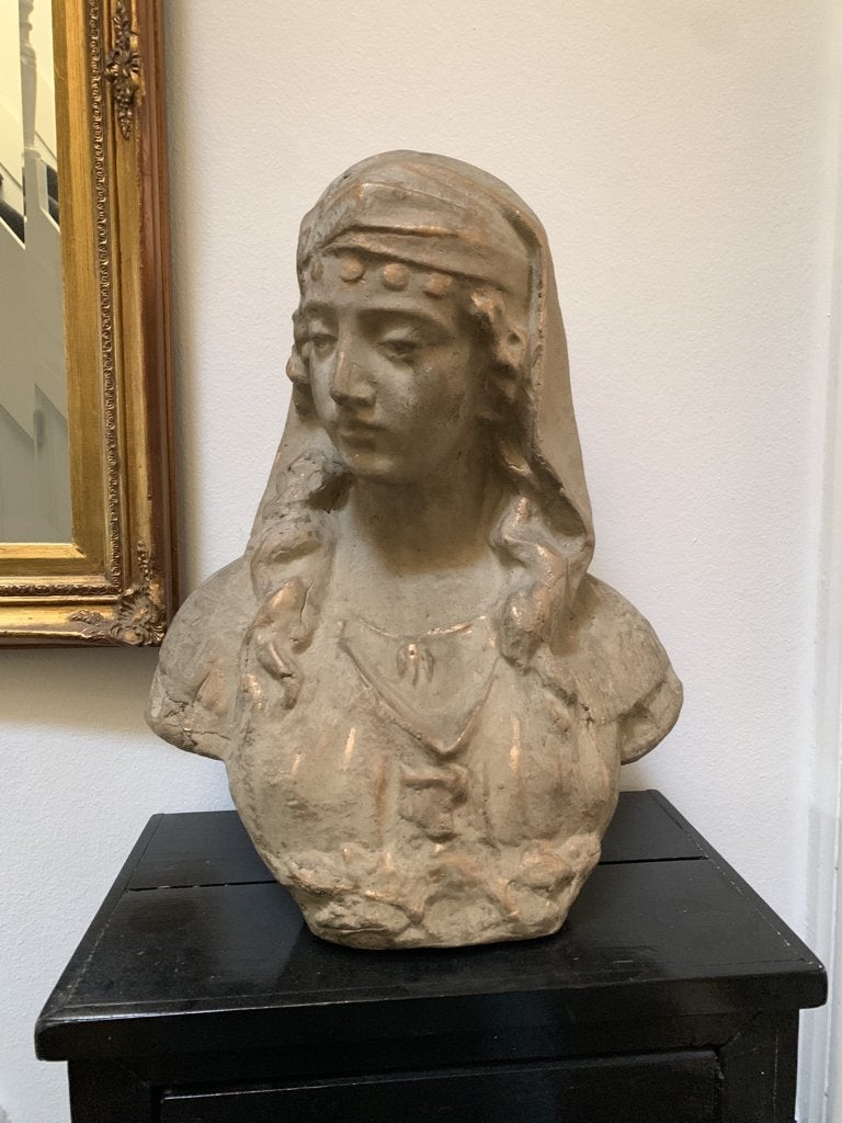 Buste vrouw gesluierd, Antiek en Kunst, Ophalen