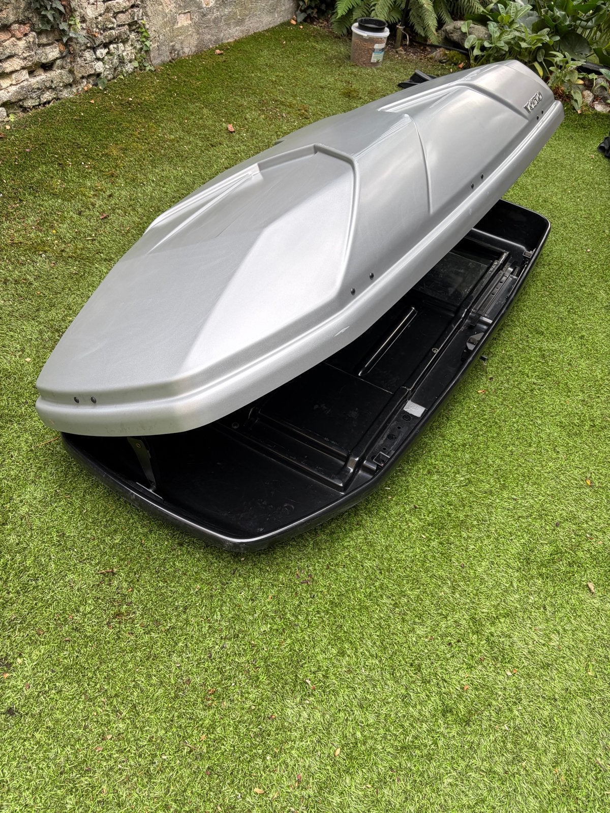 Originele Volvo Dakkoffer met Thule Snelbevestiging, Auto diversen, Dakkoffers, Ophalen, Gebruikt