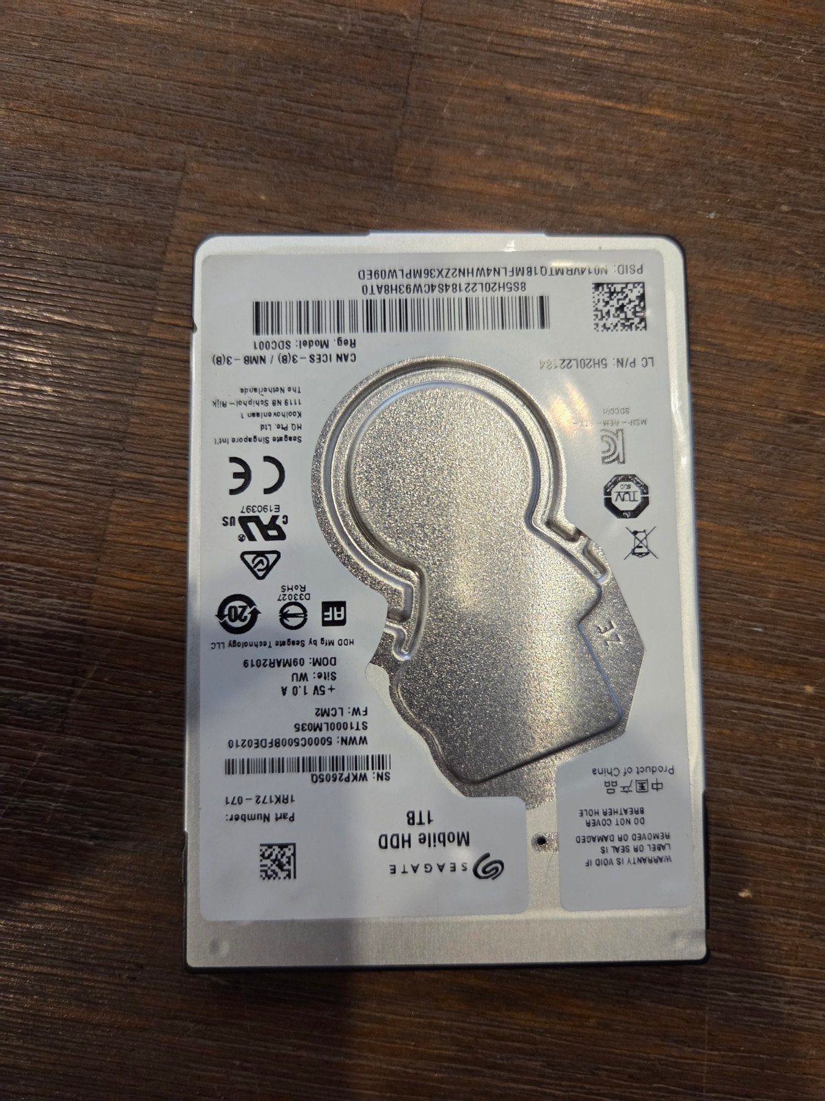 Zeer nette 1TB HDD - Seagate Mobile HDD, Computers en Software, Ophalen of Verzenden, ., ., .