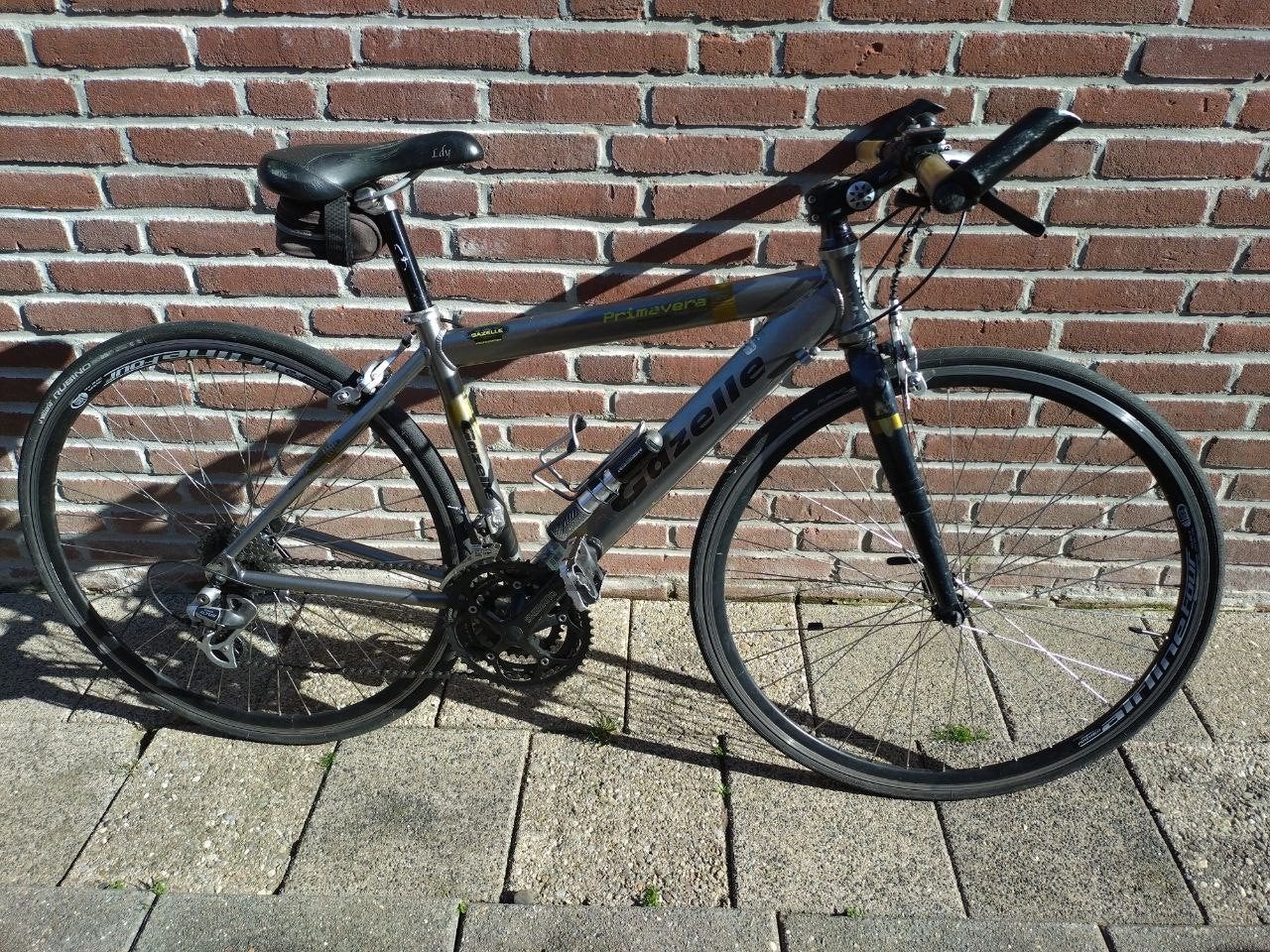 Gazelle Primavera Hybride Fiets - Goede Staat, Ophalen, Gebruikt, Velgrem, Meer dan 20 versnellingen