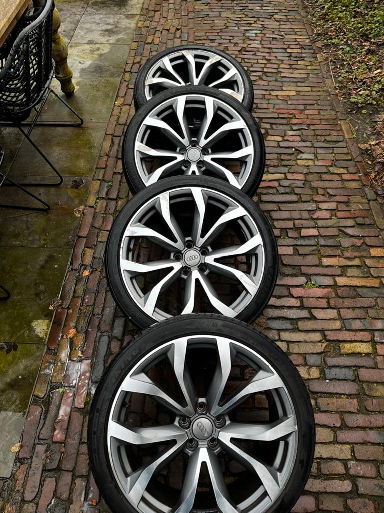 Set velgen Audi A6 - 20 inch, Auto-onderdelen, Banden en Velgen, Ophalen, Gebruikt, 255 mm, Velg(en)