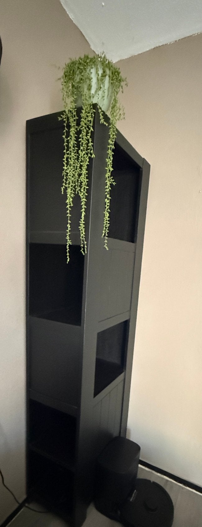 Mooie houten zwarte kast, Ophalen, 200 cm of meer, 50 tot 100 cm, Zo goed als nieuw