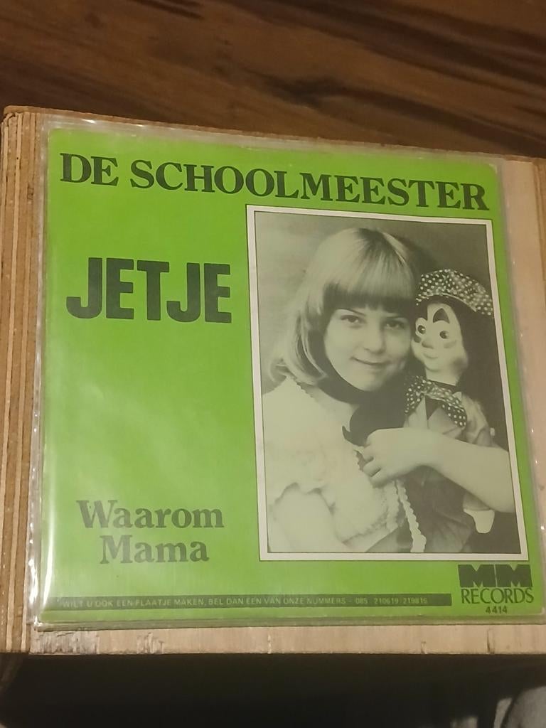 JETJE de schoolmeester / waarom mama, Ophalen of Verzenden, Zo goed als nieuw, Overige formaten, Levenslied of Smartlap