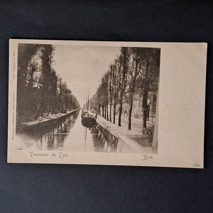 Balk Friesland Vaarwater De Lutz omstreeks 1905, Verzenden, Voor 1920, Ongelopen, Friesland
