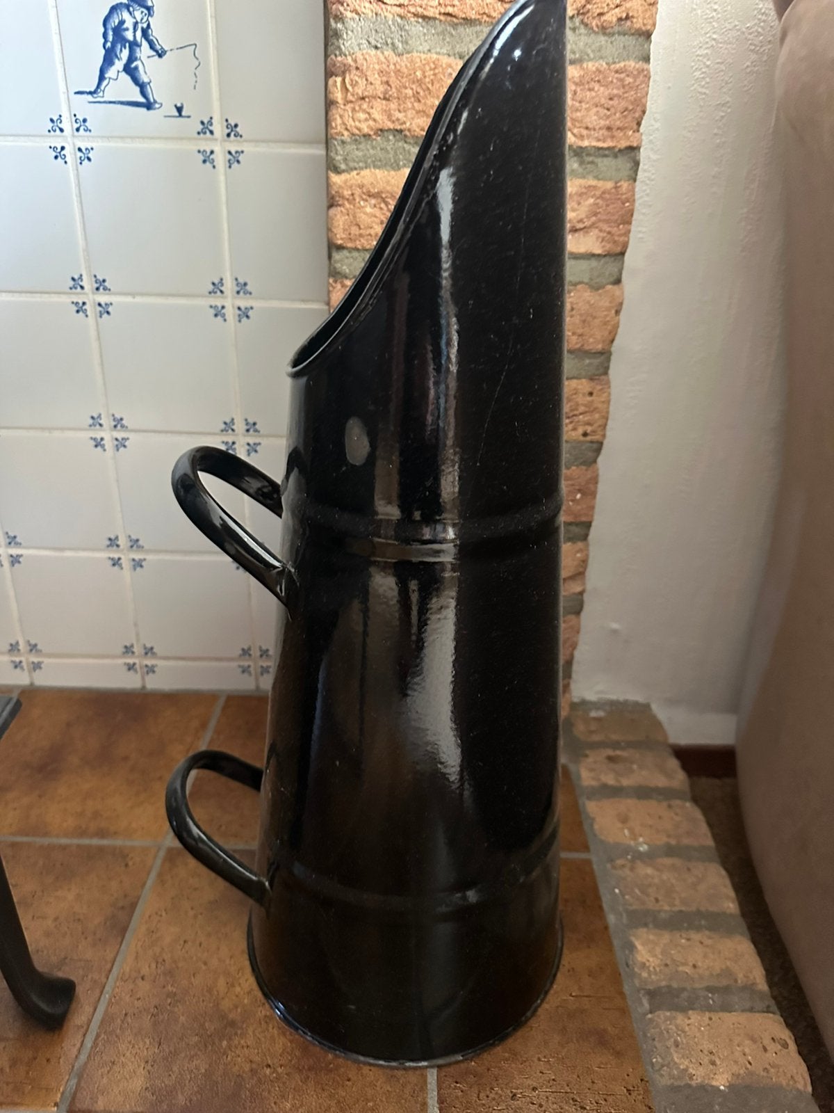 Oude kolenkit, Ophalen, Gebruikt