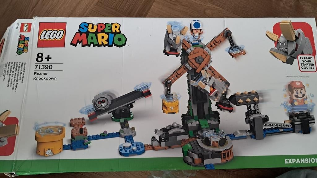 LEGO Mario "Reznor Knockdown" Extension set 71390, Overige thema's, Lego, Ophalen of Verzenden, Zo goed als nieuw