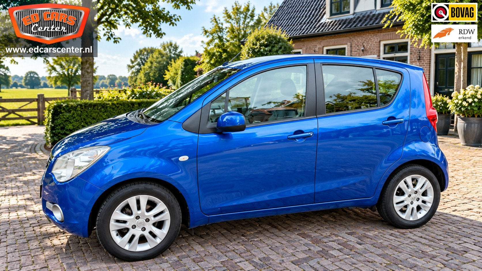 Opel Agila 1.2 Edition AUTOMAAT, Auto's, 4 cilinders, Blauw, Origineel Nederlands, Bedrijf