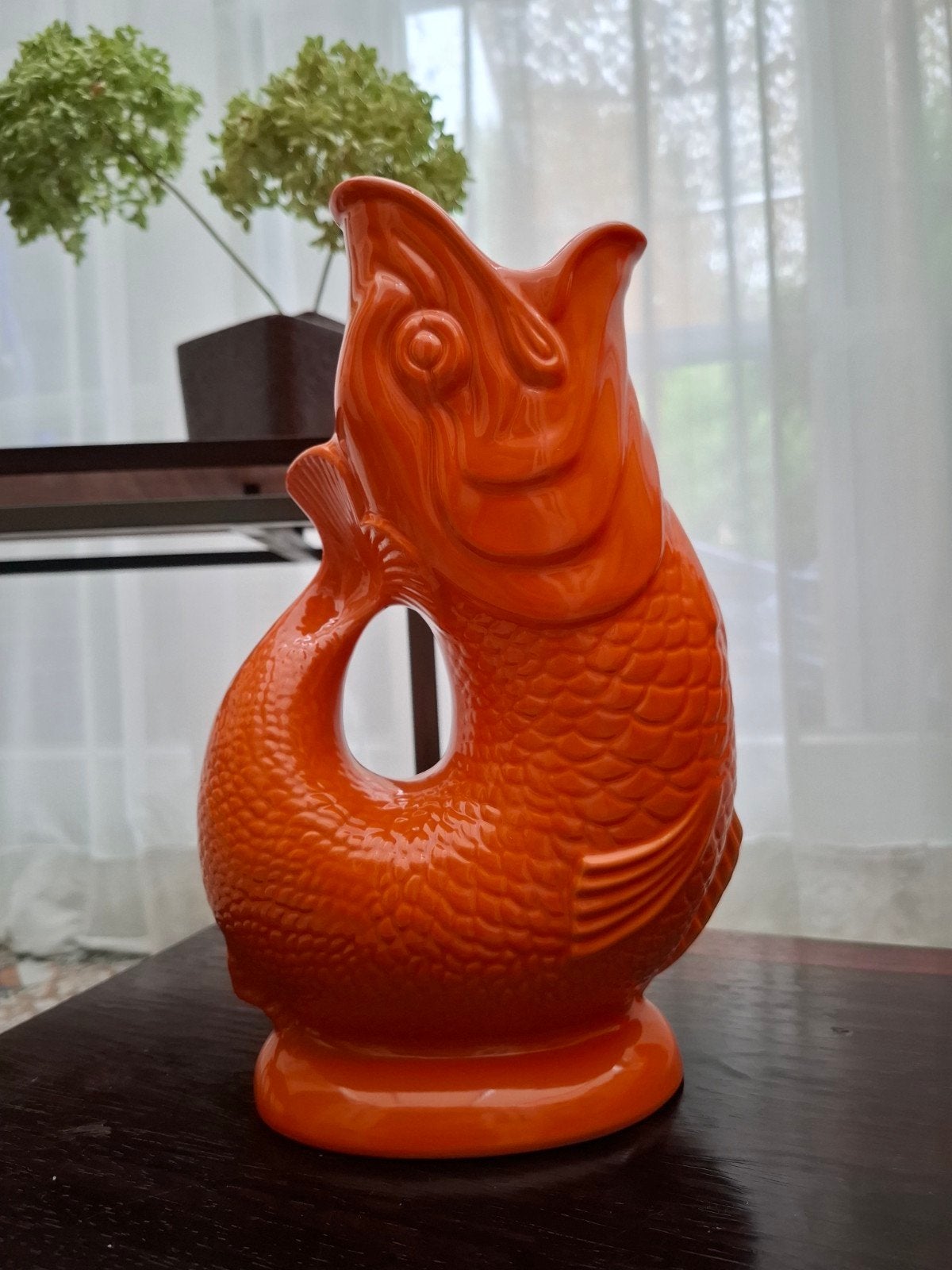 Originele Gluggle Jug Karaf - Oranje Vis Design, Ophalen
