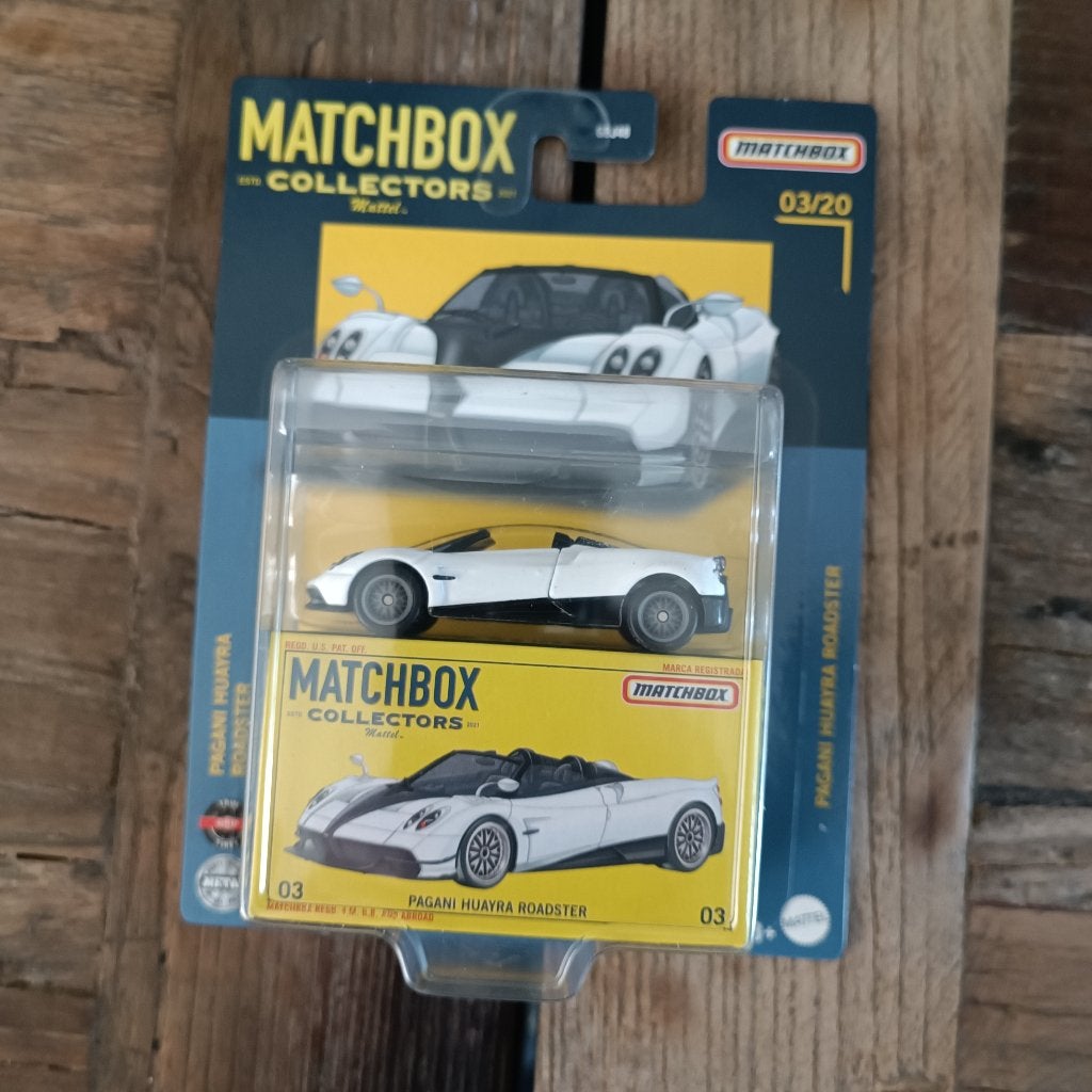 Matchbox Collectors series Pagani Huarya Roadster wit, Ophalen of Verzenden, Nieuw, Auto