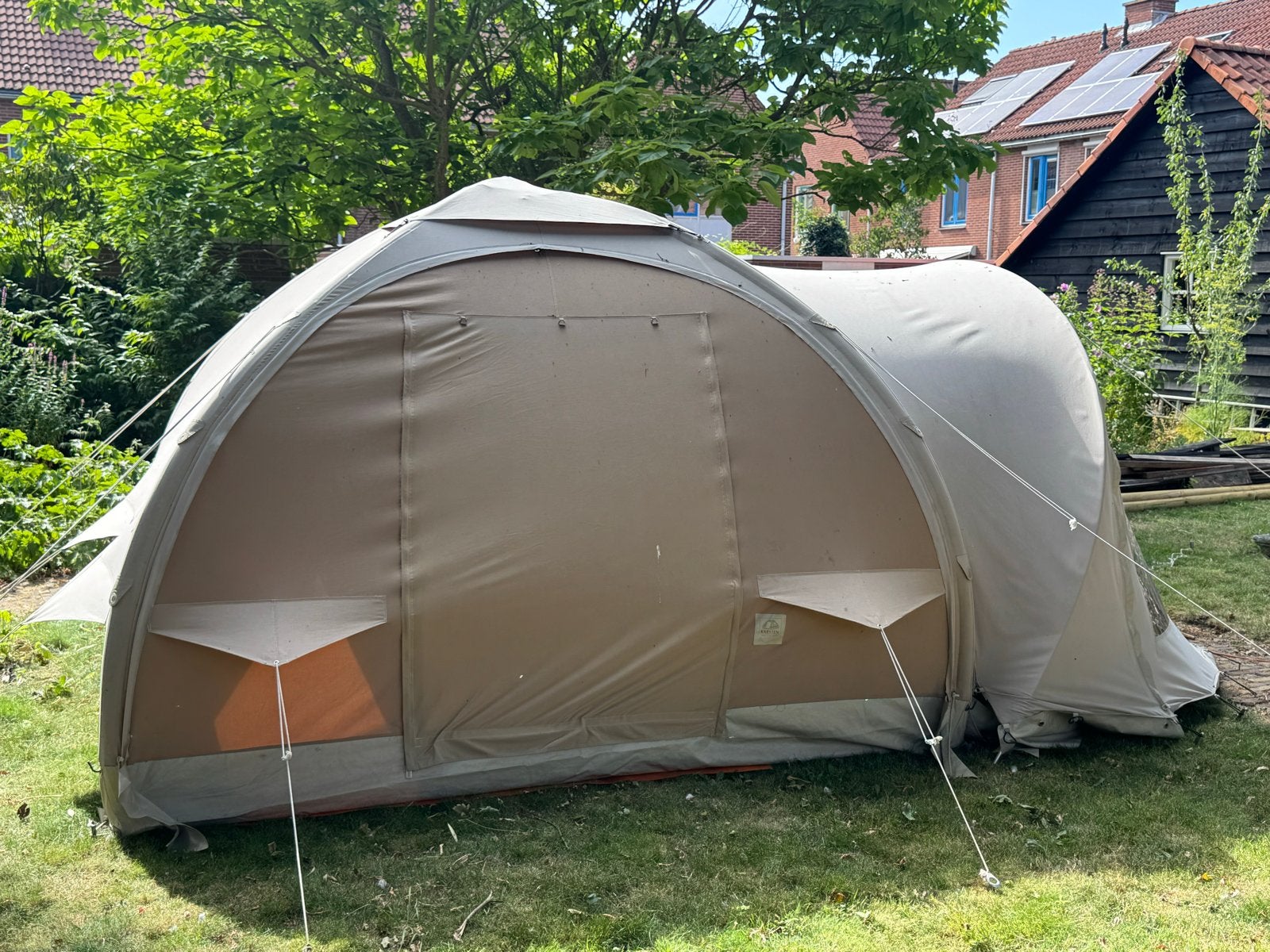 Karsten Tent met extra aanbouwstuk, goede staat, Ophalen, Gebruikt, Tot en met 4