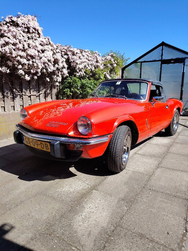 Triumph Spitfire 1.5 TC 1981 Rood, Auto's, Triumph, Achterwielaandrijving, 4 cilinders, Cabriolet, Origineel Nederlands