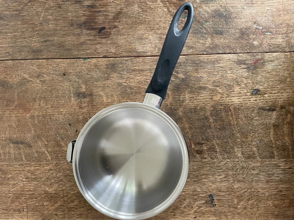 Au bain marie pannetje 1L nieuw, Ophalen of Verzenden, Zo goed als nieuw, Pot, Bus of Blik