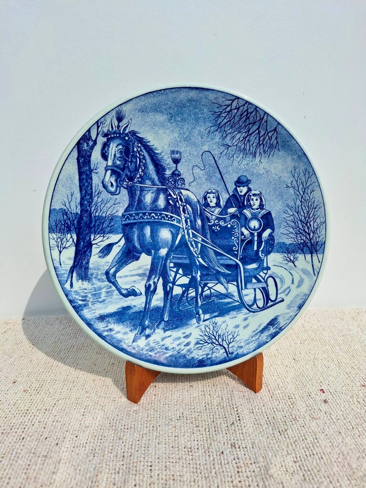 vintage wandbord Delfs blauw Holland, Ophalen of Verzenden