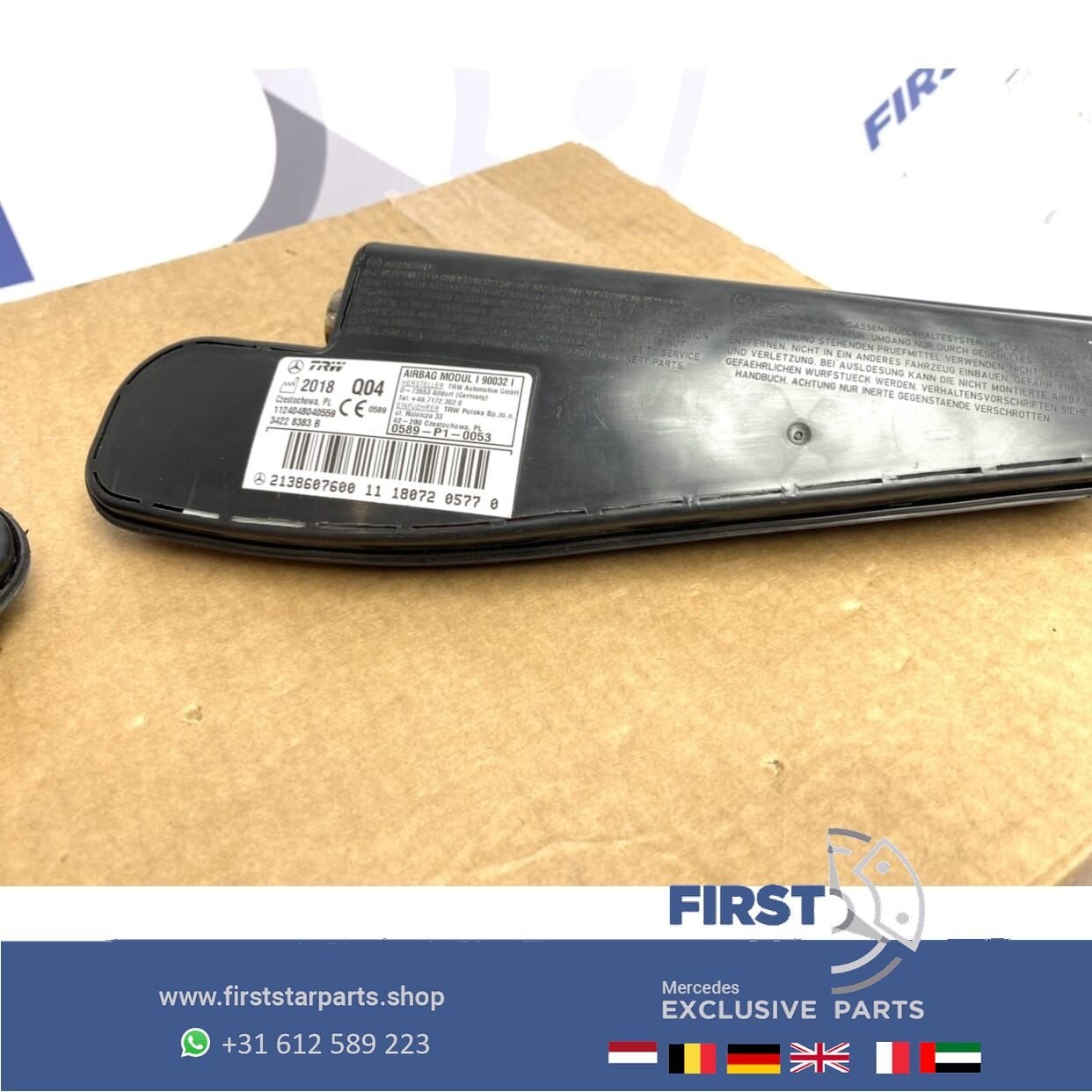 W213 STOELAIRBAG RECHTS A2138607600 origineel Mercedes E KLA, Gebruikt, -, Ophalen of Verzenden, -