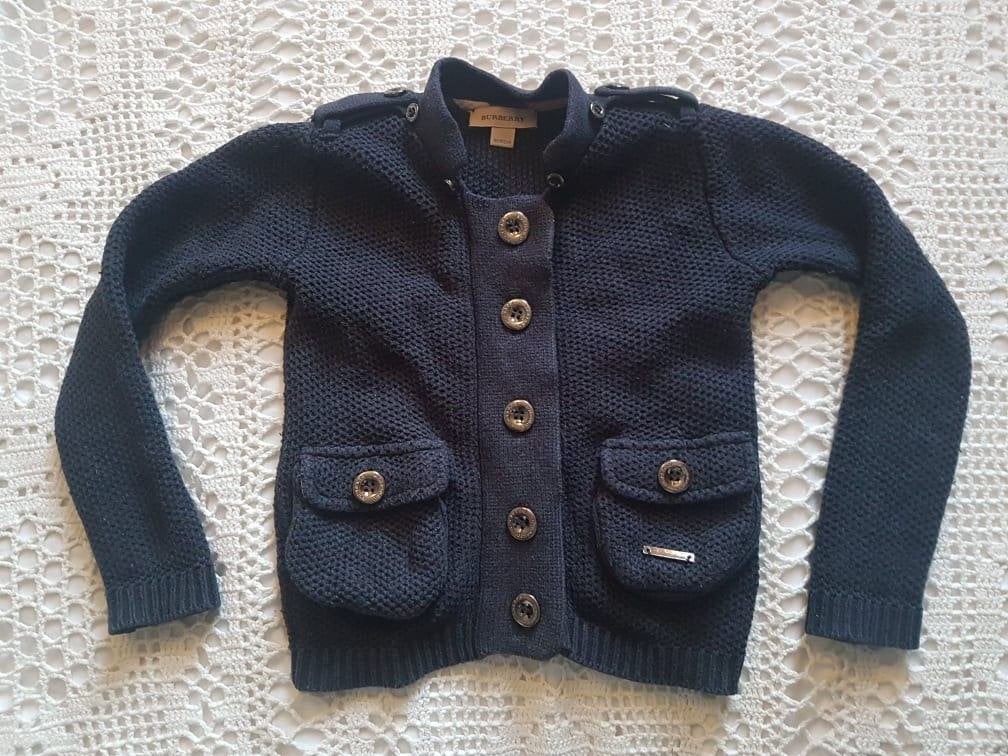 Burberry vest donkerblauw 104, Verzenden, Zo goed als nieuw, Jongen of Meisje, Trui of Vest