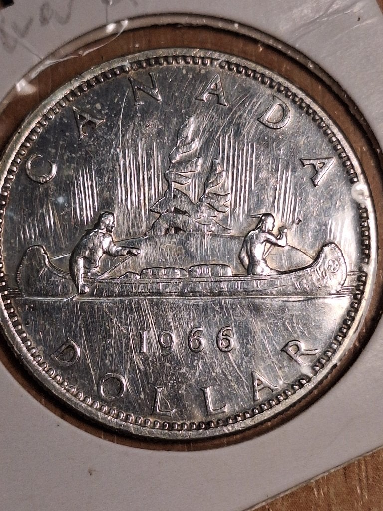 CANADA 1 dollar 1966 (#198), Ophalen of Verzenden, Noord-Amerika, Losse munt, Zilver