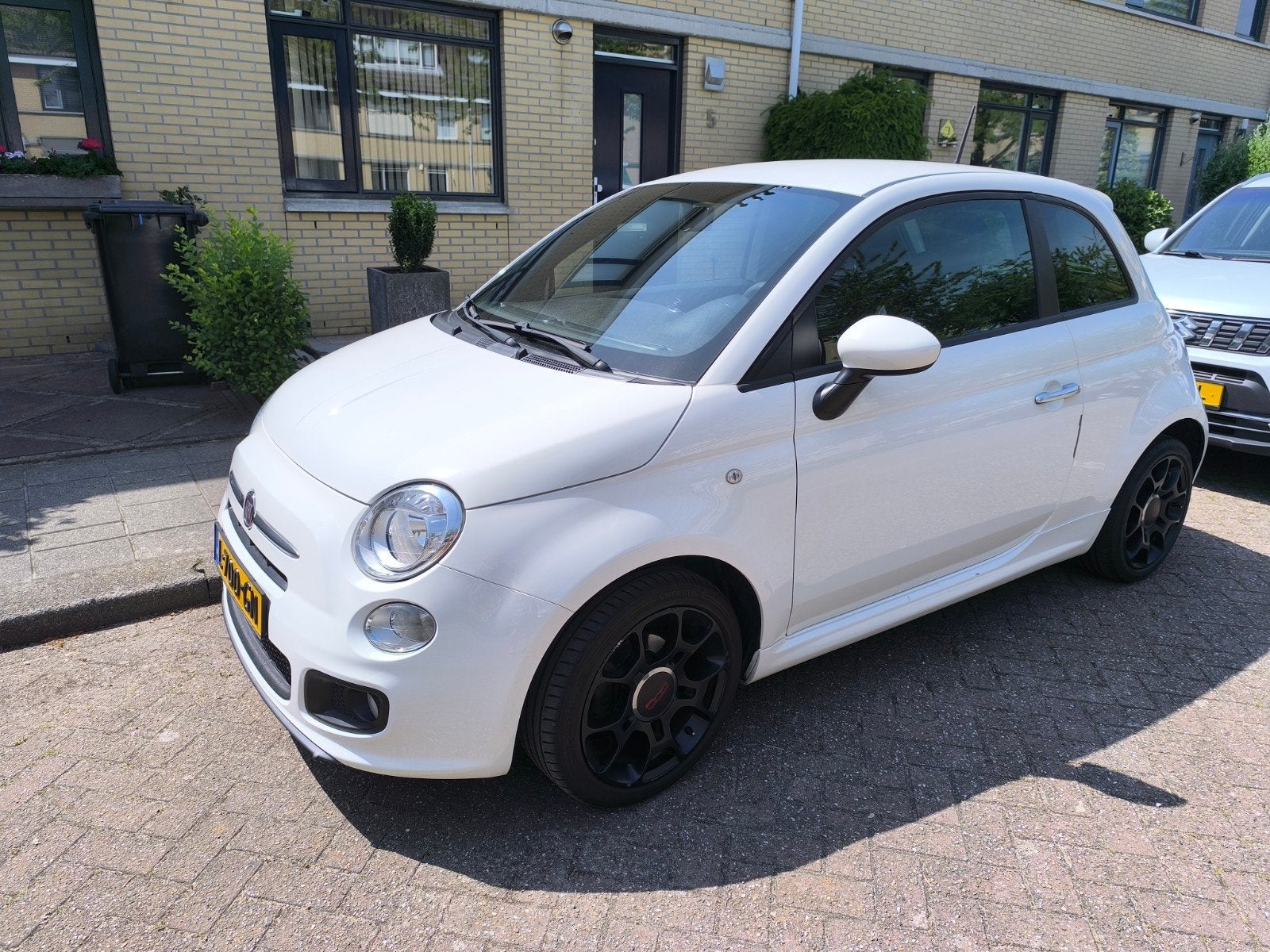 Fiat 500 1.2 C 2014 Wit Sport, Auto's, Voorwielaandrijving, 4 cilinders, 840 kg, Wit