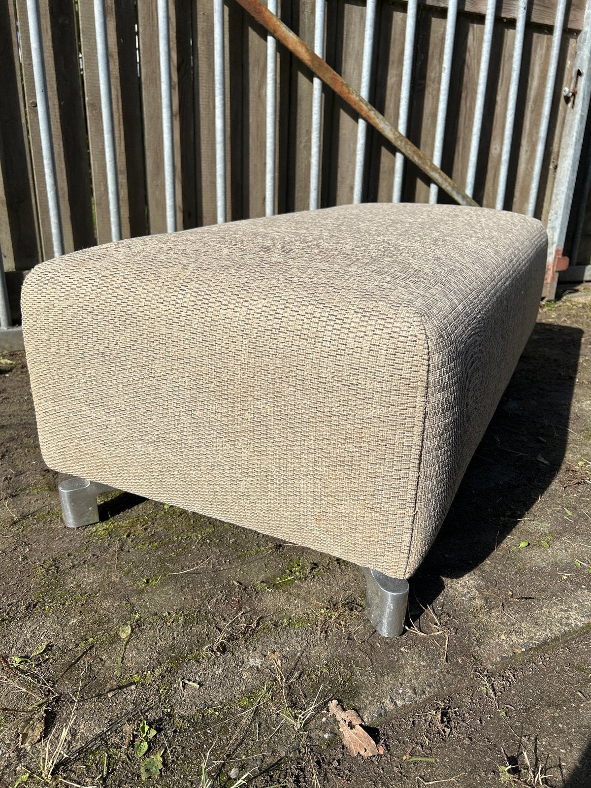 Leolux faya lobi poef, Ophalen, Gebruikt, 100 tot 125 cm, Stof