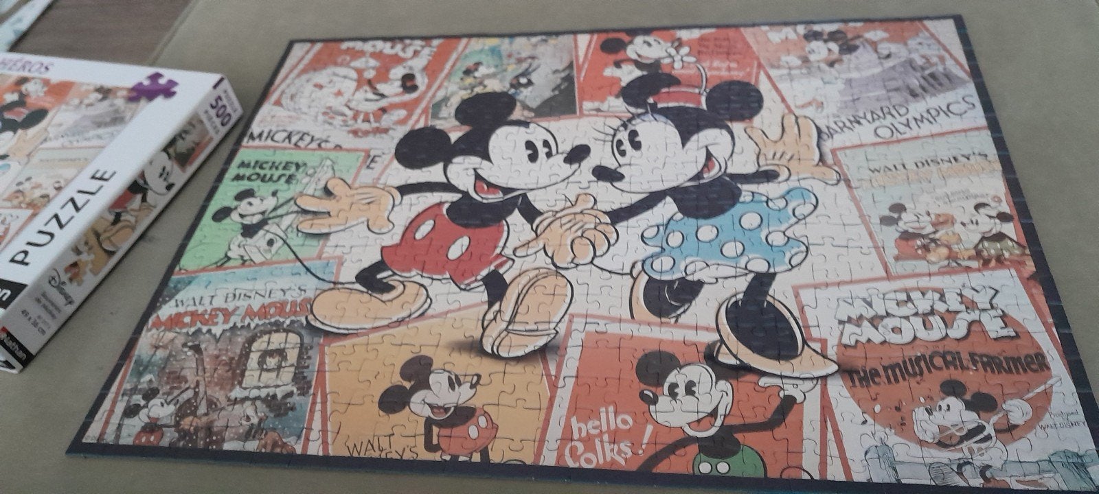 Een disney puzzel van 500stukjes, Hobby en Vrije tijd, Denksport en Puzzels, Ophalen of Verzenden, 500 t/m 1500 stukjes, Zo goed als nieuw