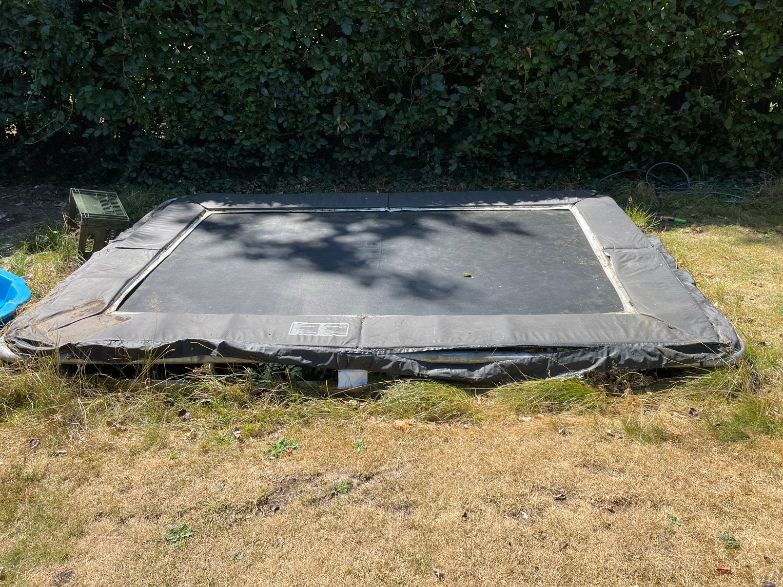 Grote trampoline 2.10 x 3.20, Ophalen, Gebruikt