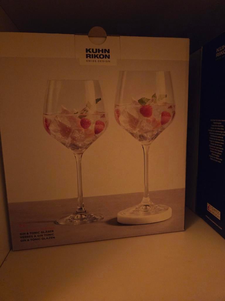 Nieuwe Gin & Tonic glazen - set van 2 stuks, Huis en Inrichting, Keuken | Keukenbenodigdheden, Ophalen of Verzenden, Nieuw, Glas