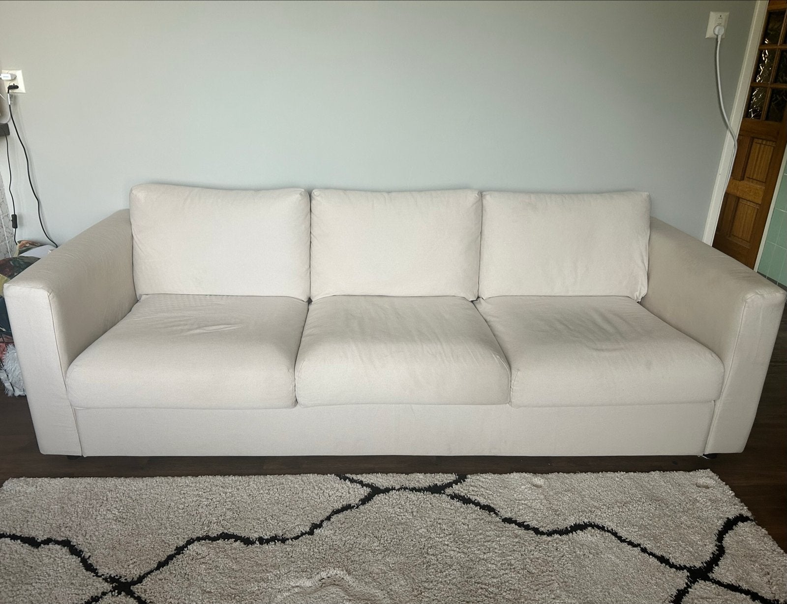 IKEA Vimle 3-zitsbank Hallarp beige, Huis en Inrichting, Ophalen, Gebruikt, Driepersoons, 75 tot 100 cm