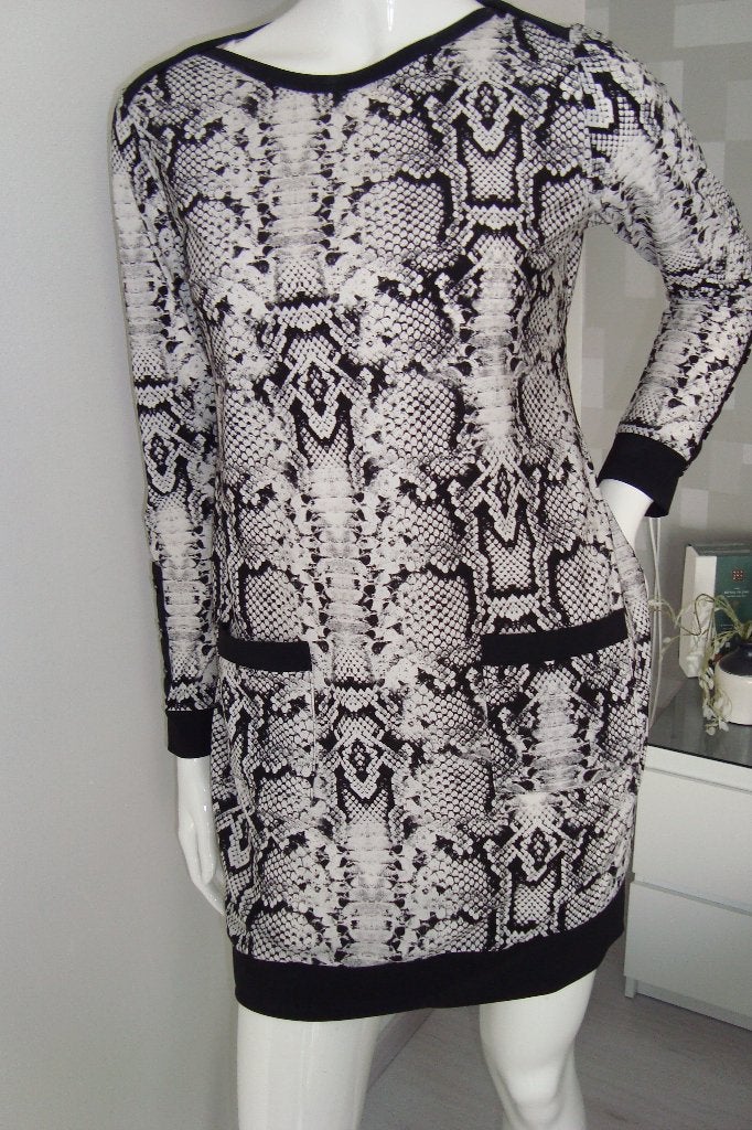 STUDIO ANNELOES TRAVELSTOF PRINT JURK MT 38, Maat 38/40 (M), Studio Anneloes, Verzenden, Zwart