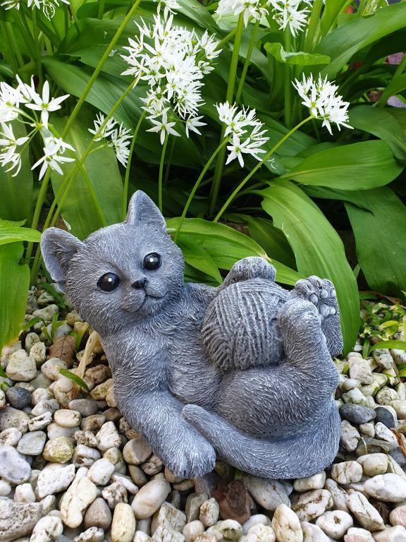 poes met knot wol , beeld, Ophalen of Verzenden, Nieuw, Dier