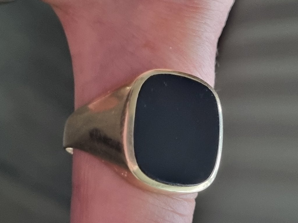 gouden zegelring 14 k, Sieraden, Tassen en Uiterlijk, 20 of groter, Heer, Ophalen of Verzenden, Zo goed als nieuw