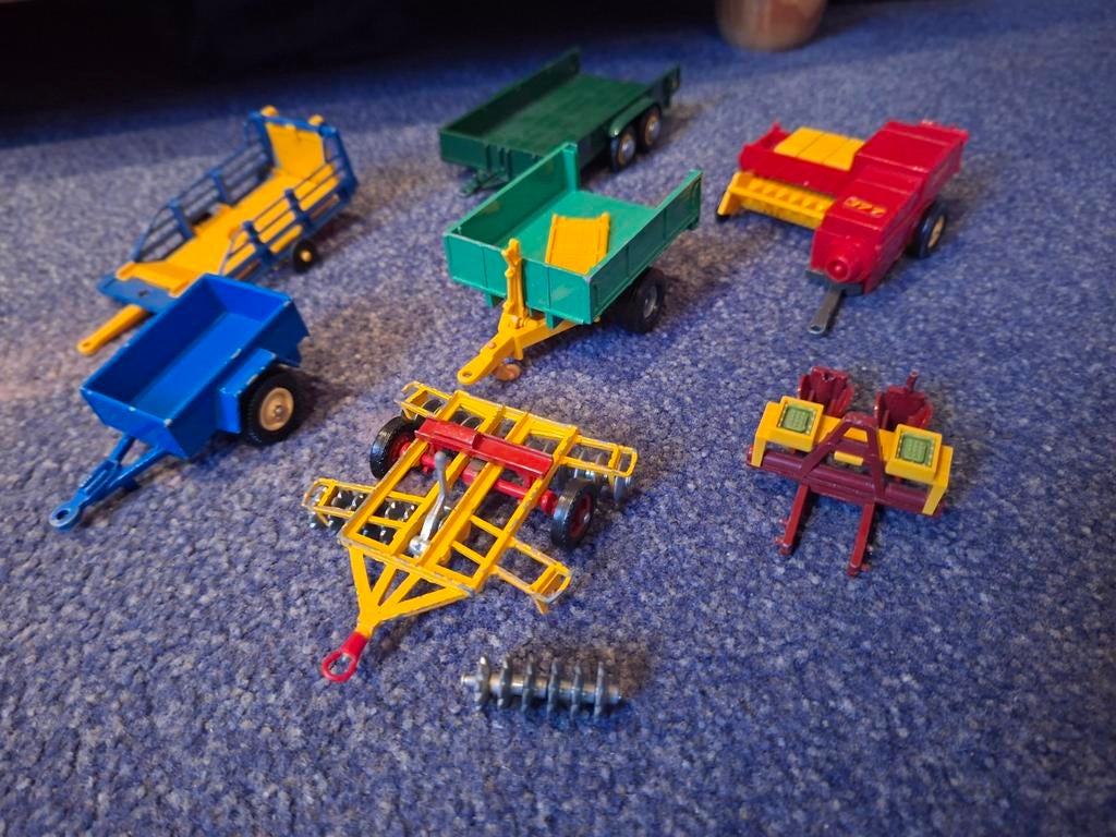 Vintage Britains speelgoed aanhangwagens jaren 70/80, Ophalen of Verzenden, Gebruikt