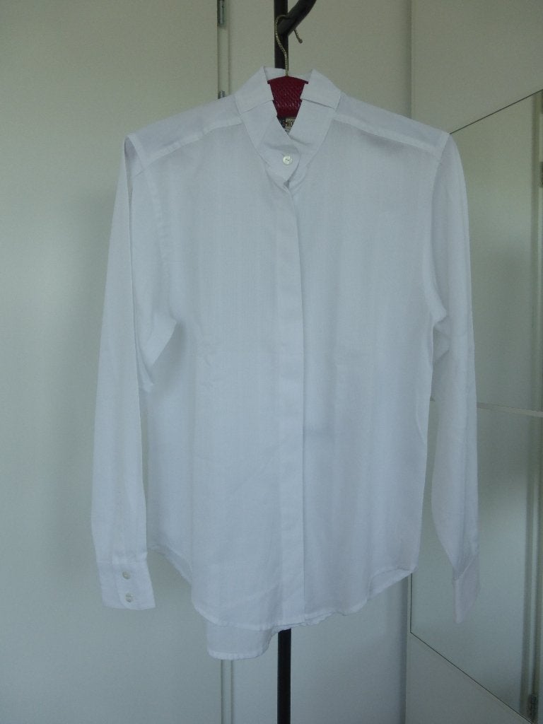 Witte wedstrijd blouse van Harry's Horse, Dieren en Toebehoren, Paardrijkleding, Gebruikt, Harry's Horse, S, Bovenkleding