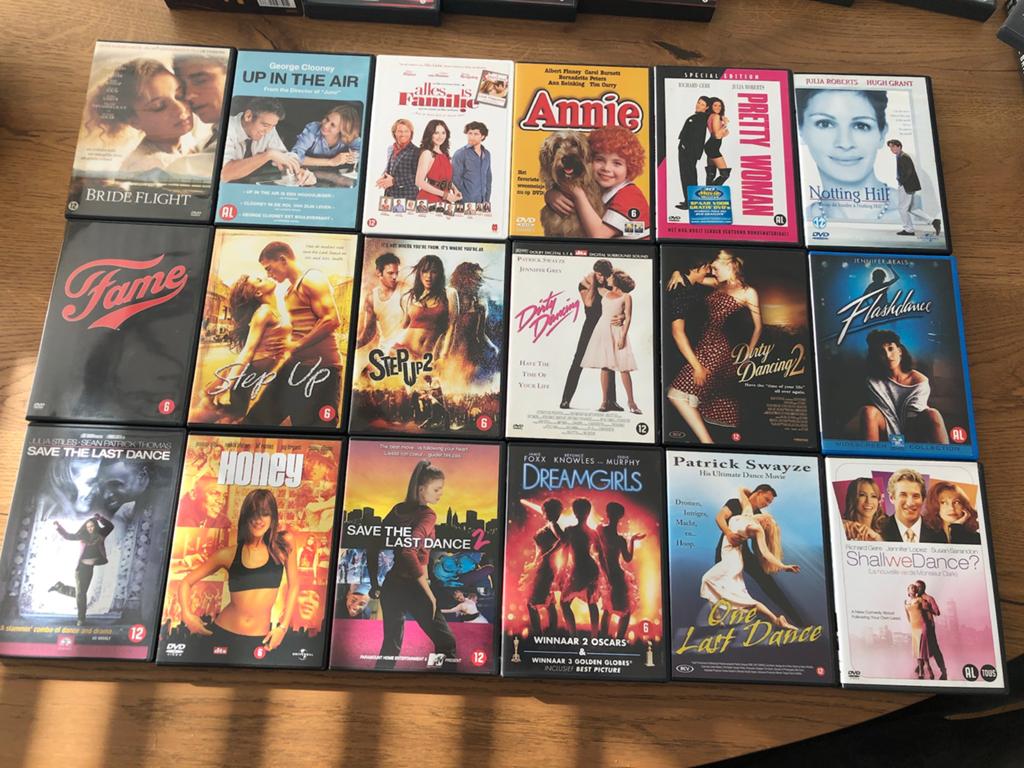 Set DVD’s alle bekende dansfilms, Ophalen of Verzenden, Zo goed als nieuw