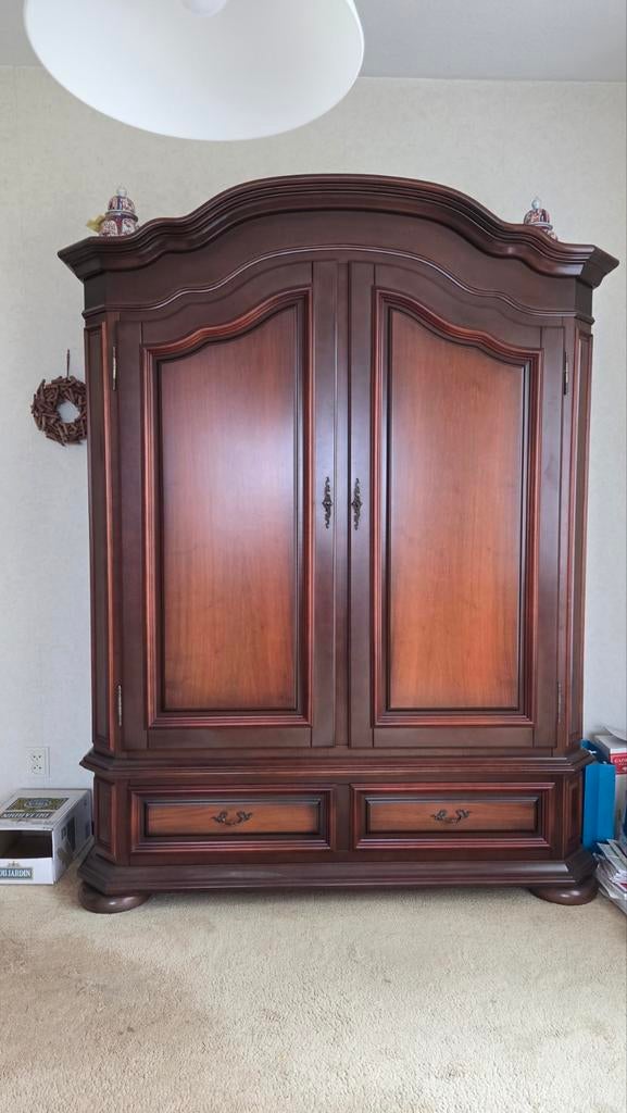 Prachtige Massief Houten Kast (1995) – Klassiek & Tijdloos, Ophalen, Met deur(en), 200 cm of meer, Klassiek
