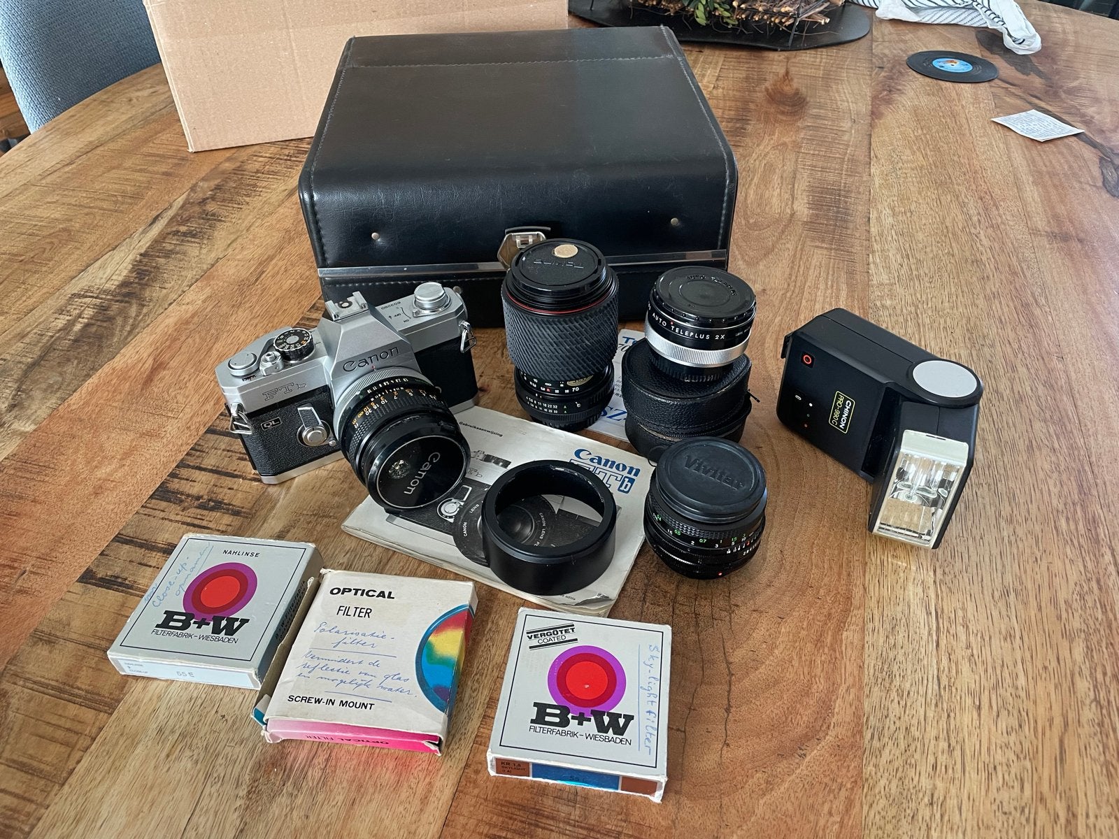 Canon FTb Analoge Camera Set (ca. 1974), Ophalen, Gebruikt, Spiegelreflex, Canon