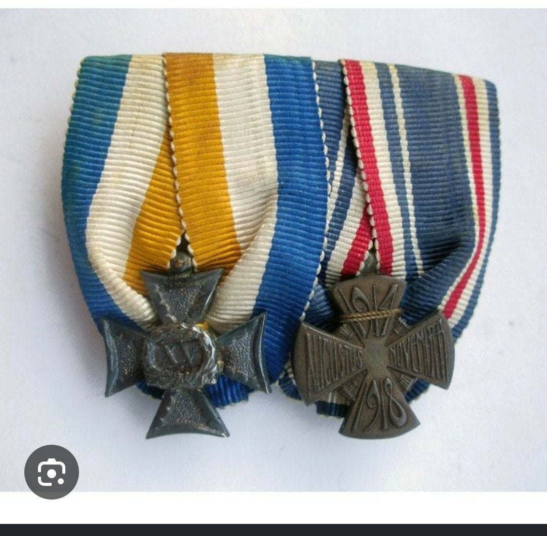 Gezocht medaille Spange/balk XL jeneverkruis en 14-18 kruis, Ophalen of Verzenden, Zo goed als nieuw, Overige onderwerpen
