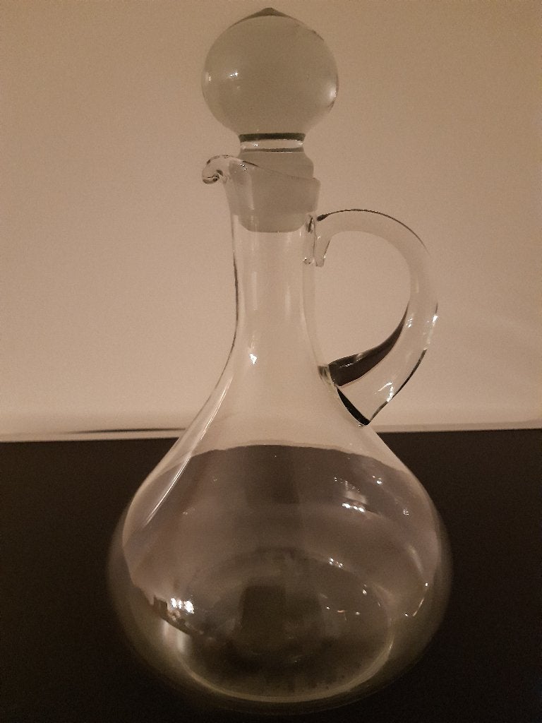 Glazen karaf met stop NIEUW, Nieuw, Ophalen of Verzenden, Overige merken, Glas