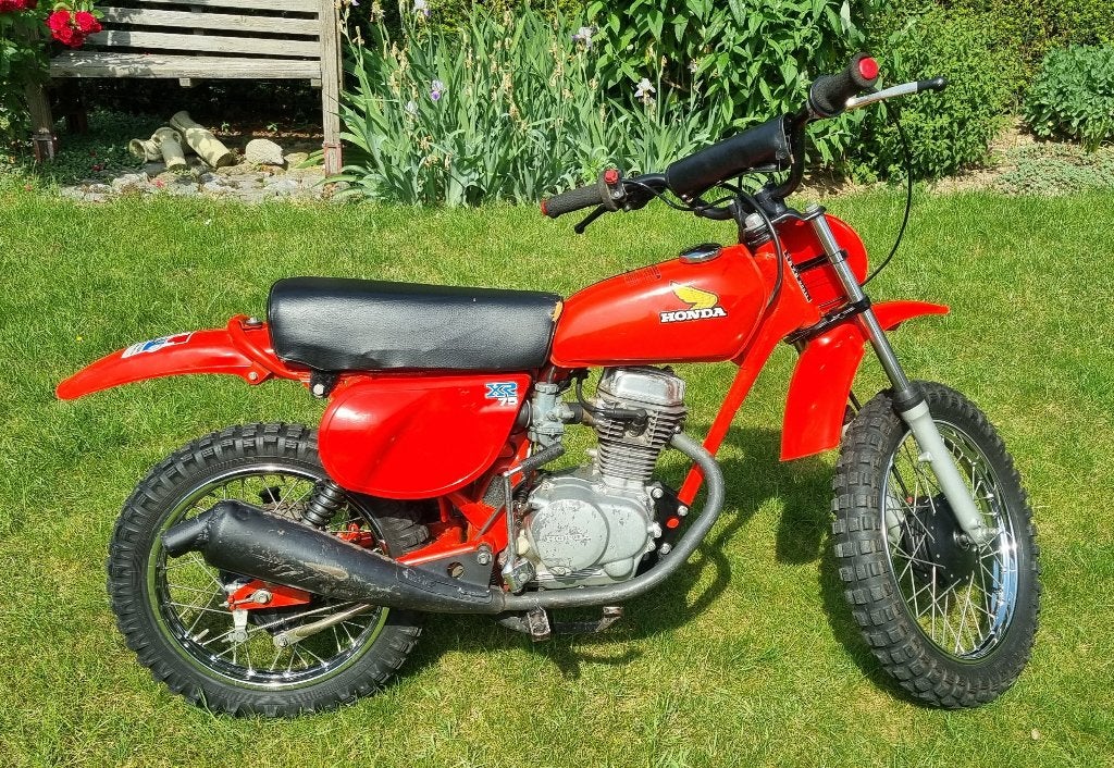 Honda XR 75 uit 1978. Originele oldtimer crossmotor., Ophalen, Honda, Gebruikt, 75 cc
