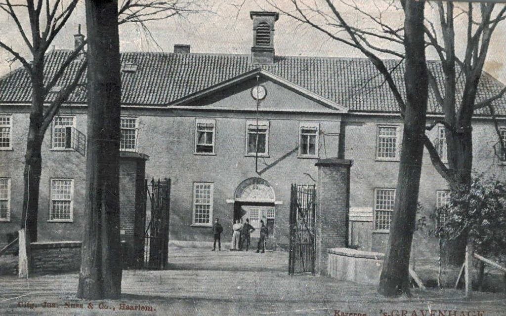 1911 DEN HAAG Kazerne Tulpkaart Militair, Verzamelen, Ophalen of Verzenden, Voor 1920, Gelopen, Zuid-Holland