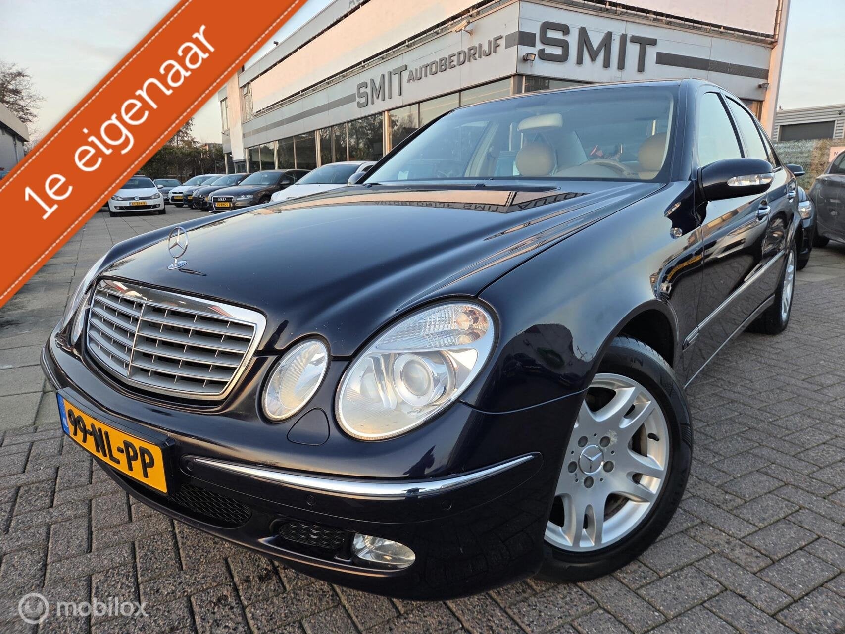 Mercedes E-klasse 240 Avantgarde NLAuto/1eEigenaar/Trekhaak, Auto's, Automaat, Achterwielaandrijving, Beige, 2597 cc