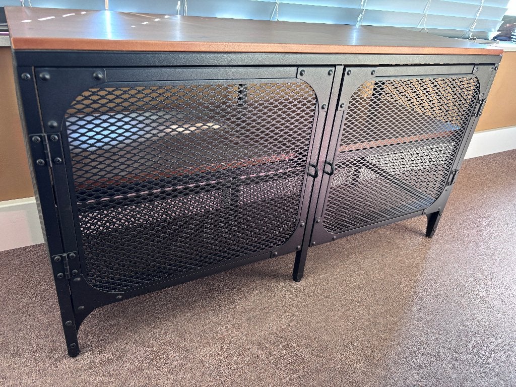 IKEA 'FJÄLLBO' Tv-meubel, zwart, 100x36x54 cm., Ophalen, IKEA., Grenenhout, 50 tot 100 cm