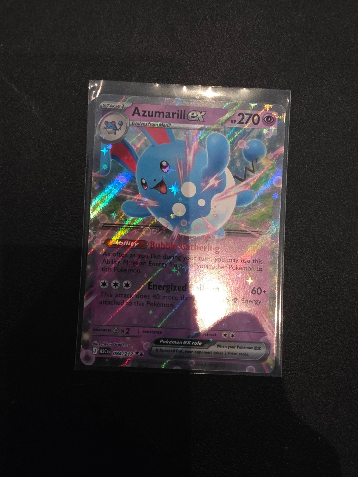 Azumarill EX 084/217, Ophalen of Verzenden, Zo goed als nieuw