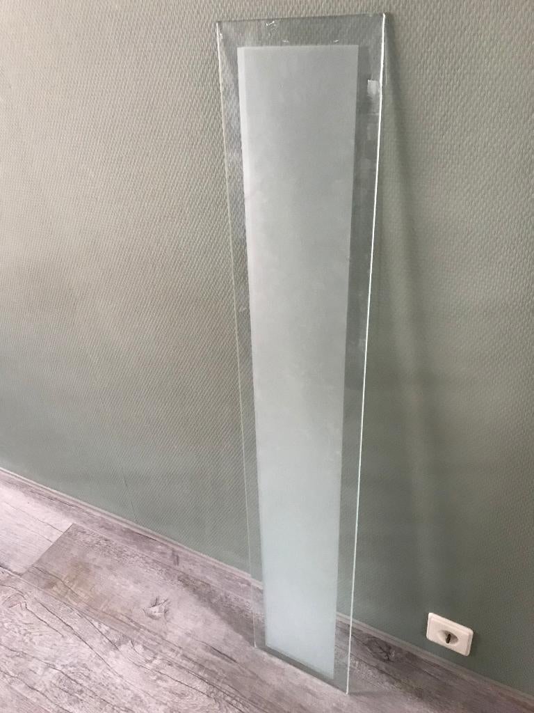 ZGAN - 1 stuks satijn facetglas Weekamp - 119 x 21,5 cm, Gevelraam of Ruit, Minder dan 80 cm, 80 tot 120 cm, Nieuw